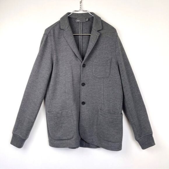 Vince gray 100% wool 3 coat blazer with pockets size Medium - Picture 7 of 7